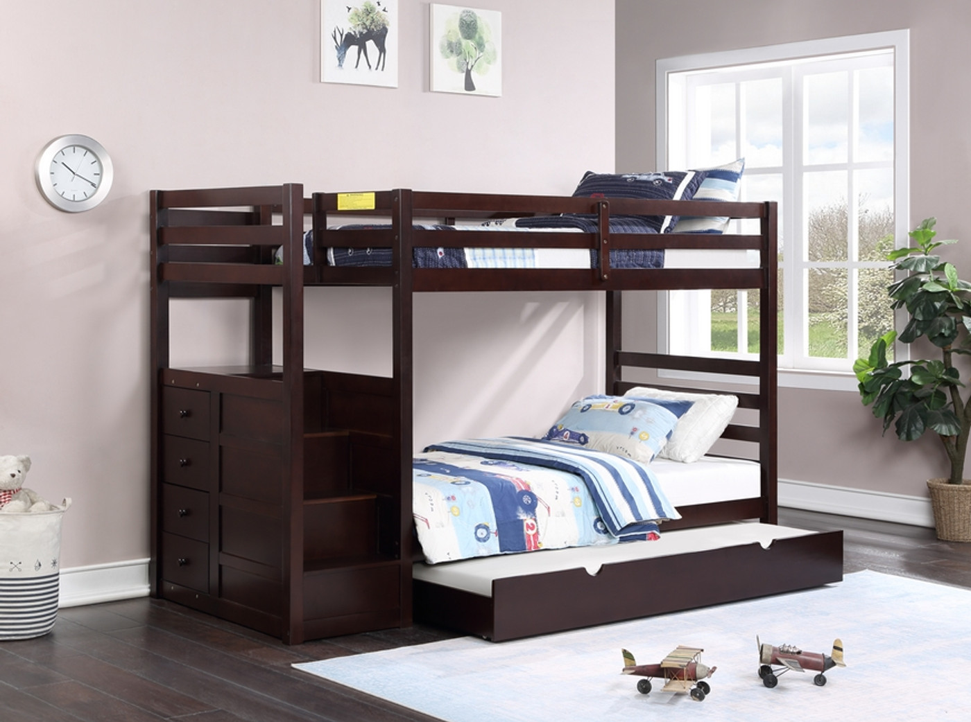 Kalinchowk Grand Twin over Twin Staircase Bunk Bed 7