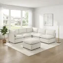 Modular Sectional Bundle: Beige Chenille