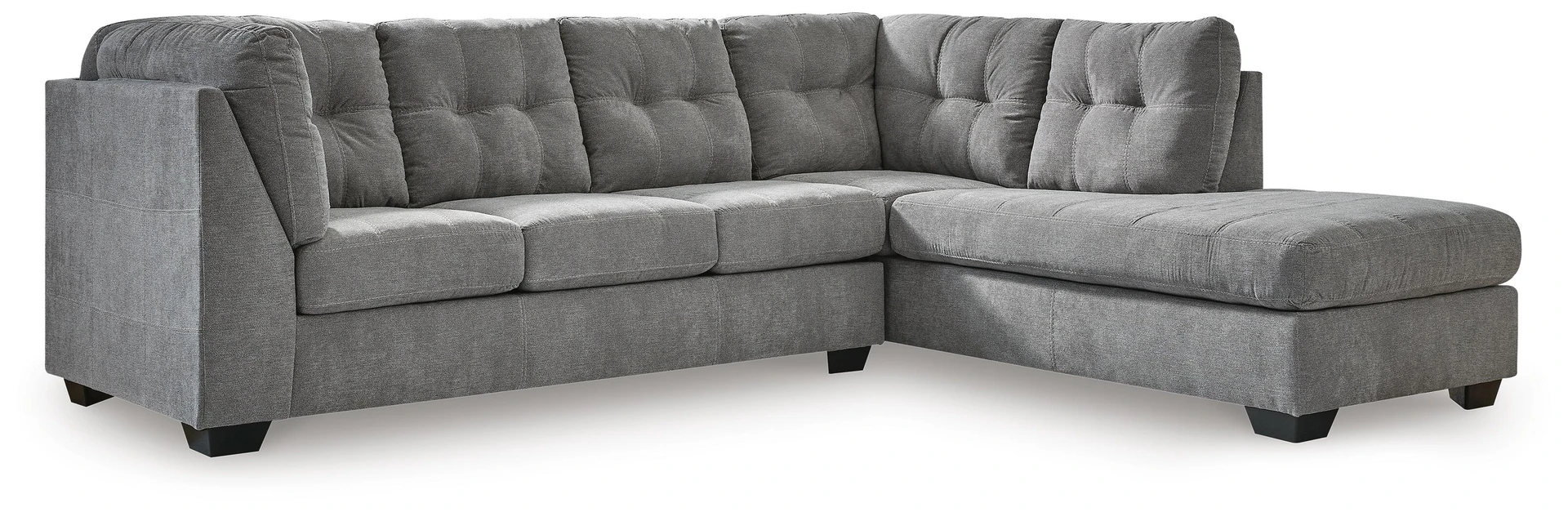 Marleton Grey 2-Piece Sectional with Right-Facing Chaise 7