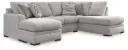 Bresslyn Place 2-Piece Next-Gen Nuvella™ Performance Fabric Sectional with Chaise