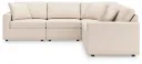 Modmax 5-Piece Modular Sectional (Cream)