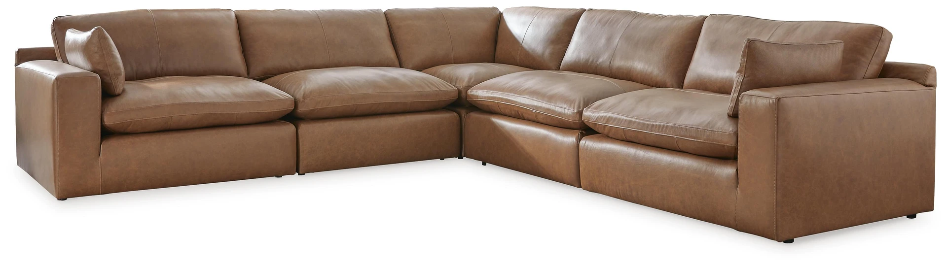 Emilia 5-Piece Leather Modular Sectional 5