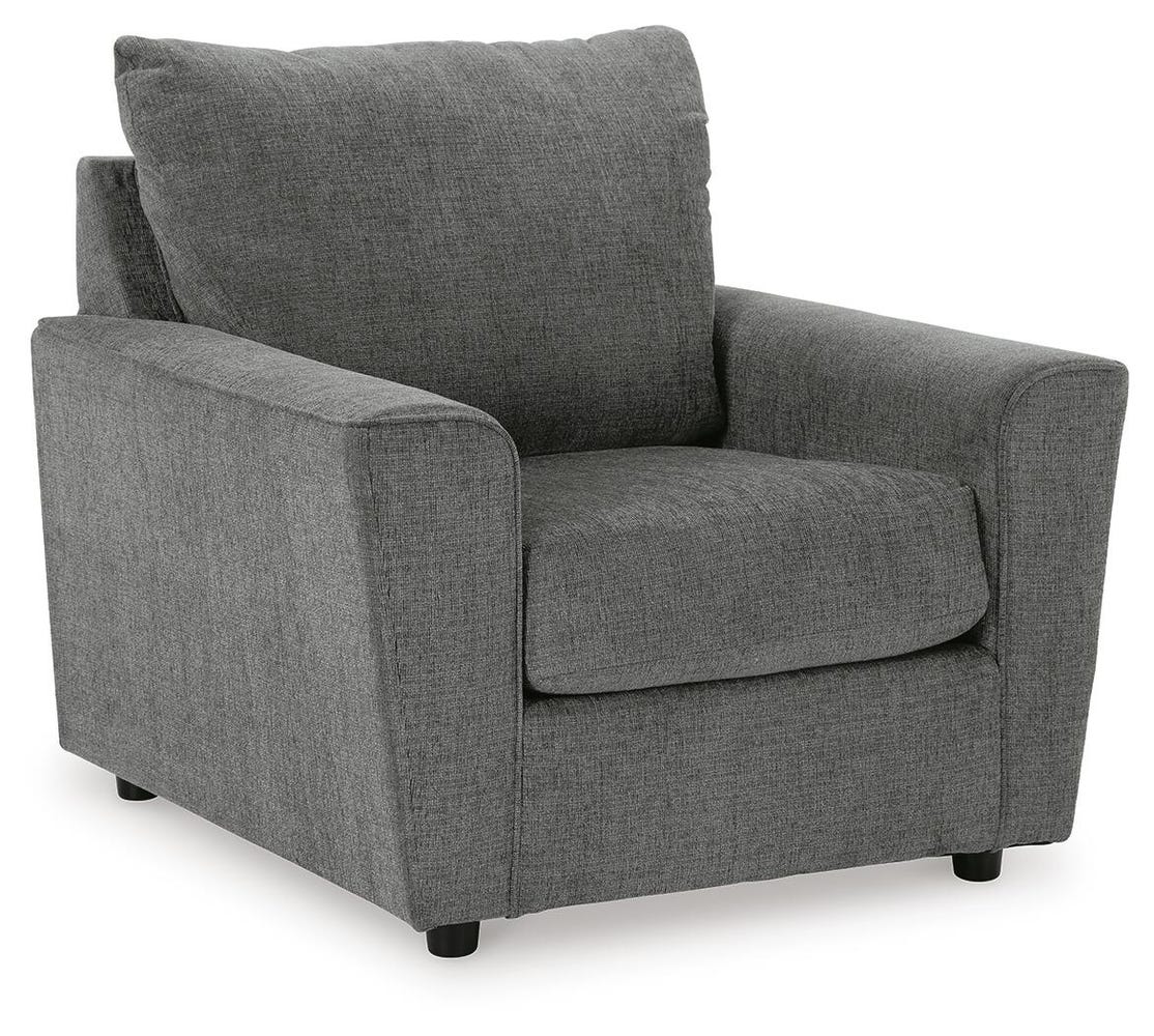 Stairatt Grey Chenille Accent Chair 6