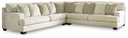 Rawcliffe Parchment 3-Piece Sectional