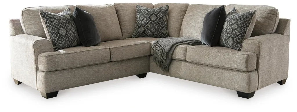 Bovarian Stone 2-Piece Chenille Sectional