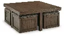 Boardernest Coffee Table with 4 Stools