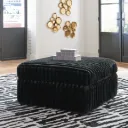 Midnight Madness Oversized Accent Ottoman