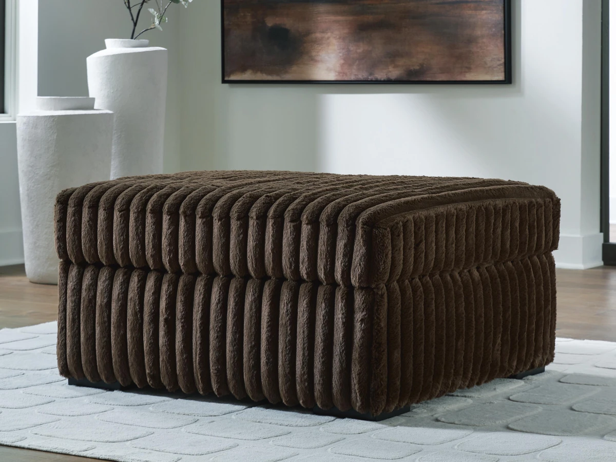 Midnight Madness Oversized Corduroy Accent Ottoman 6