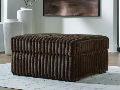 Midnight Madness Oversized Corduroy Accent Ottoman 6