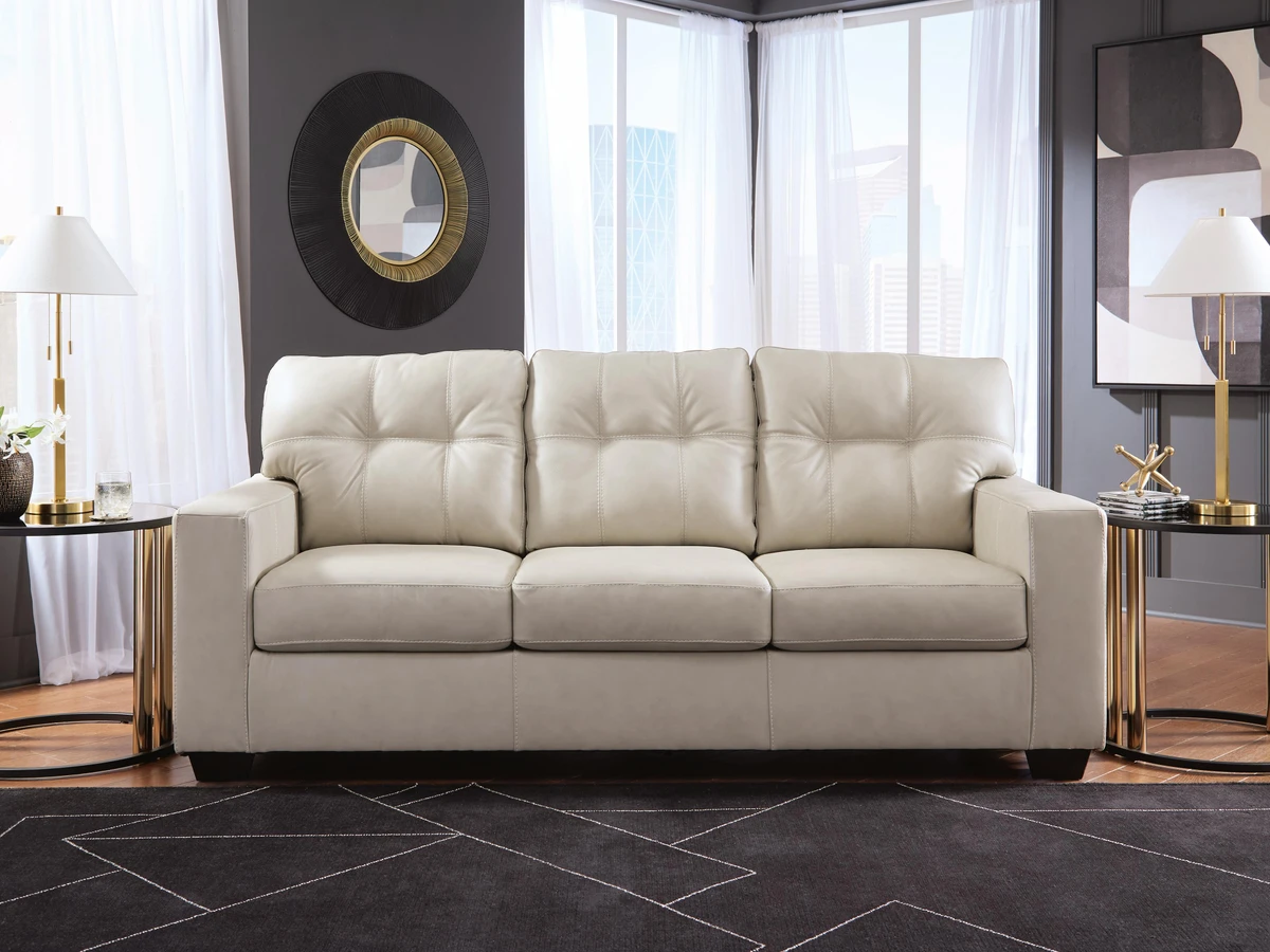 Santorine Tufted Leather Sofa 8