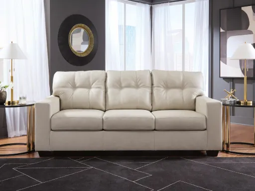 Santorine Tufted Leather Sofa 8