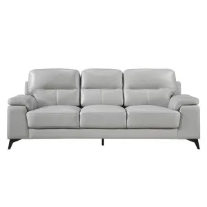 Nordic Sofa Grey Top Grain Leather