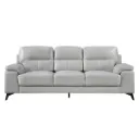 Nordic Sofa Grey Top Grain Leather
