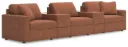 Modmax 5-Piece Modular Next-Gen Nuvella™ Performance Fabric Sectional with Storage Consoles