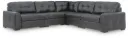 Brindley Pier 5-Piece Leather Modular Sectional