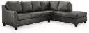 Valderno 2-Piece Leather Sectional with Chaise