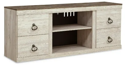 Willowton Whitewash 2-Door 60" TV Stand 10