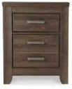 Juararo Rustic Brown 2-Drawer Nightstand