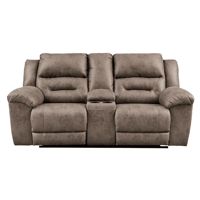 Stoneland Manual Reclining Loveseat with Console