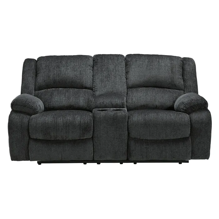 Draycoll Manual Reclining Loveseat with Console