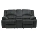 Draycoll Manual Reclining Loveseat with Console