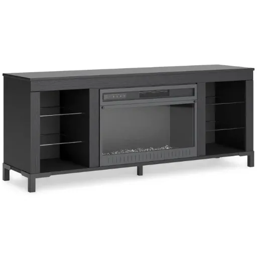 Cayberry 60" TV Stand with Electric Fireplace and LED Lighting 8