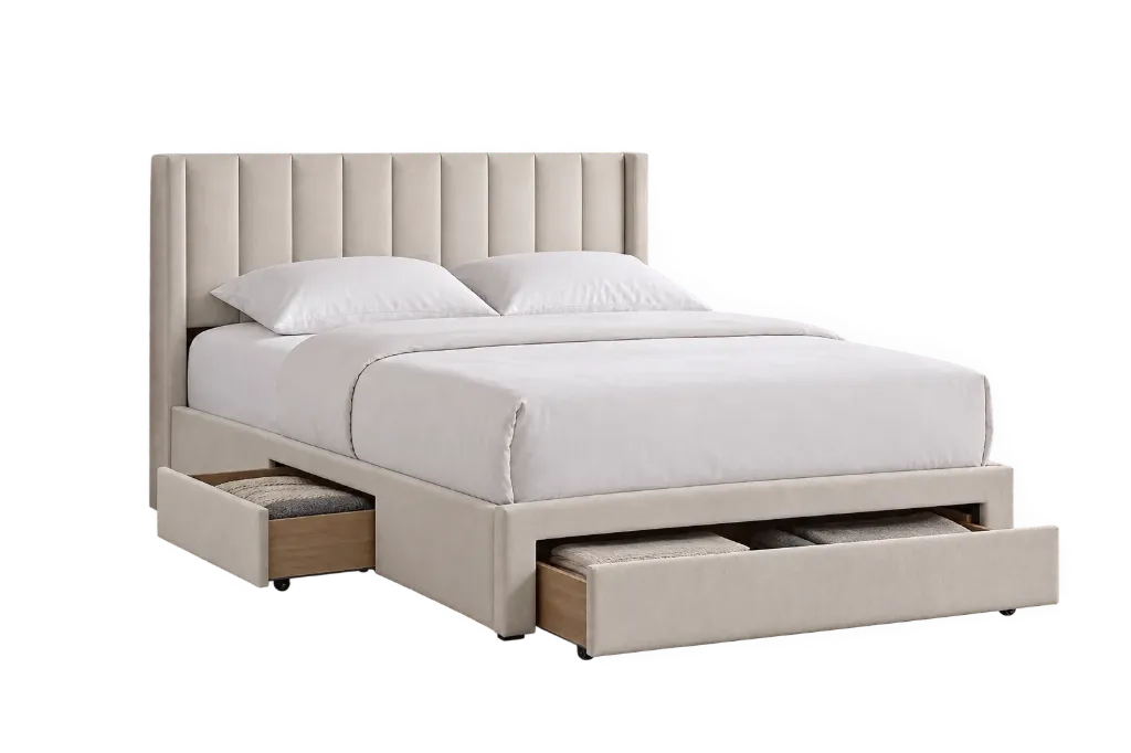 Haven Tailored Fabric Platform Bed (King)
