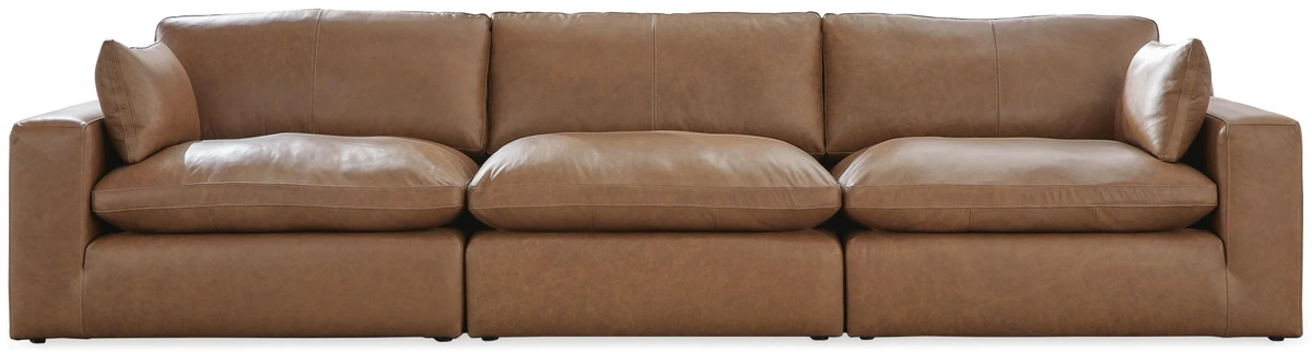 Emilia 3-Piece Leather Modular Sofa 8