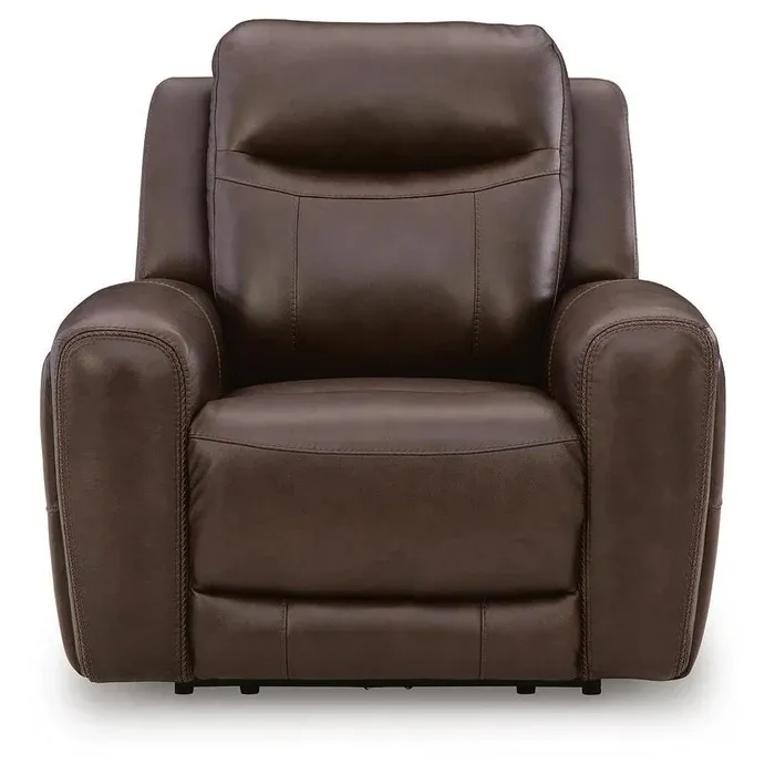 High Impact Dual Power Leather Recliner