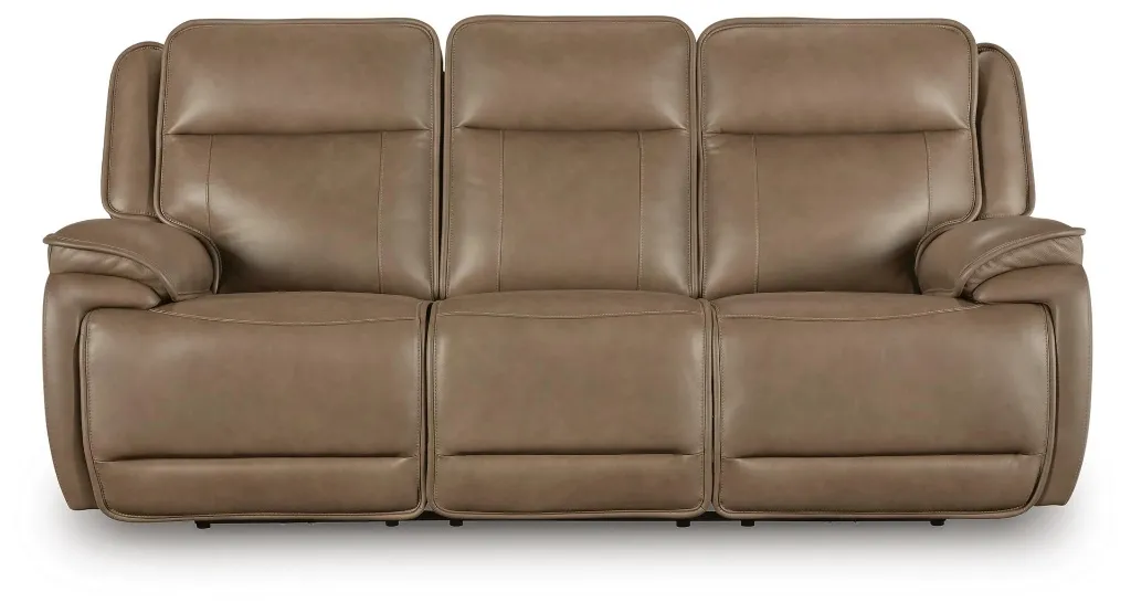Malcesine Dual Power Leather Reclining Sofa