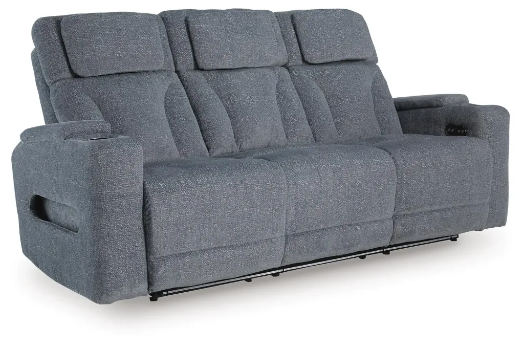 Forest Lake Fabric Dual Power Reclining Sofa