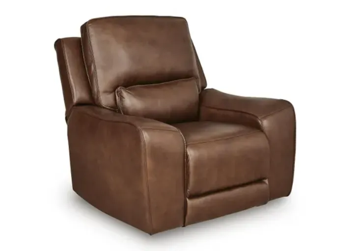 DeepWakes Leather Power Recliner with Adjustable Headrest 8