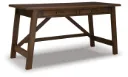 Baldridge Rustic Home Office Desk with Canted Legs