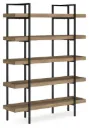 Montia Five-Shelf Bookcase