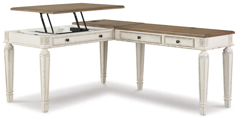 Realyn 2-Piece Home Office Desk with Lift Top