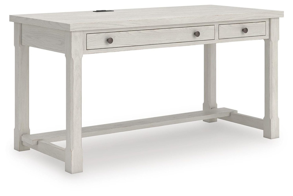 Robbinsdale Antiqued White Home Office Desk