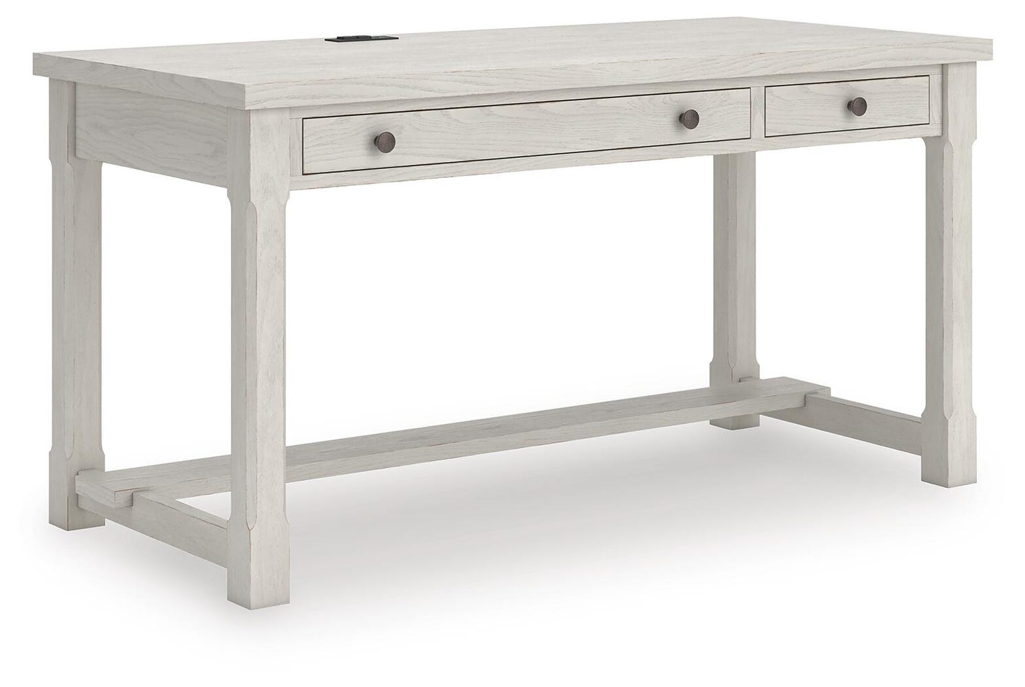Robbinsdale Antiqued White Home Office Desk 5
