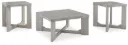 Garnilly 3-Piece Coffee Table Set with Faux Cement Tops