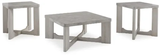 Garnilly 3-Piece Coffee Table Set with Faux Cement Tops 6