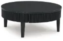 Marstream Charcoal Black Coffee Table with Drawers