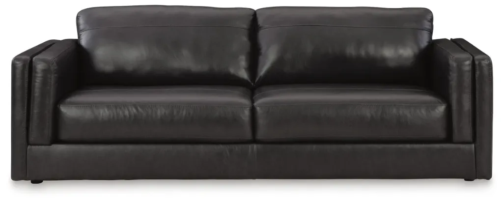 Amiata Onyx Leather Sofa