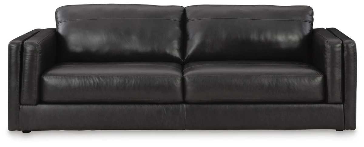 Amiata Onyx Leather Sofa 13