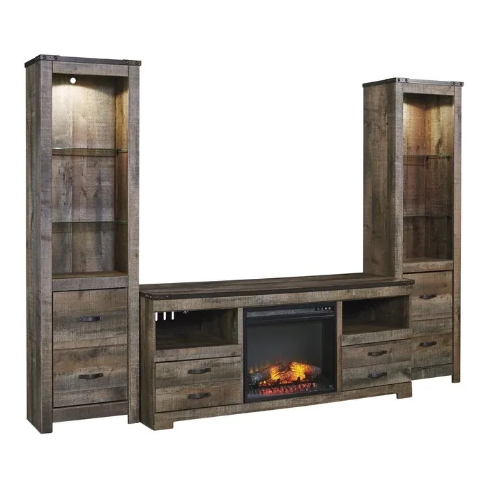 Trinell 3-Piece Entertainment Center with 63'' TV Stand