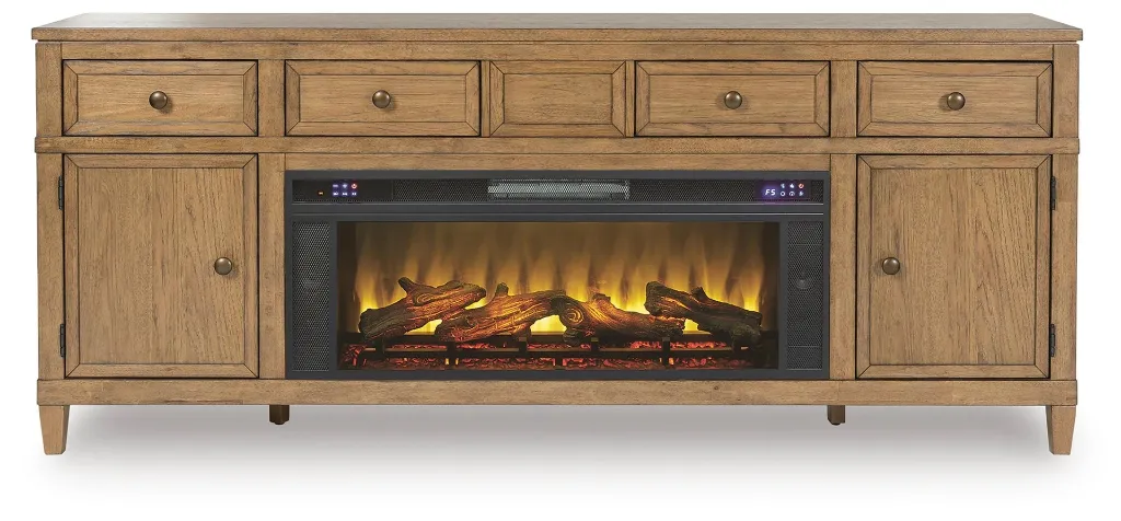 Sharlance 81" TV Stand with Electric Fireplace