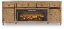Sharlance 81" TV Stand with Electric Fireplace