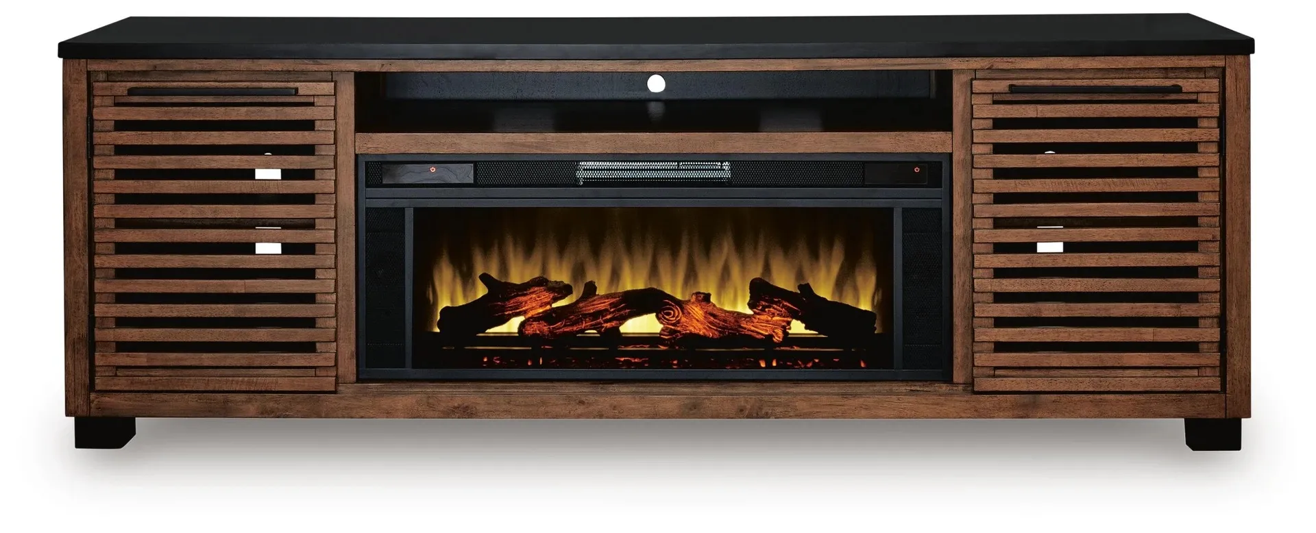Kallari 84" TV Stand with Electric Fireplace 8