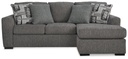 Gardiner Pewter Sofa Chaise