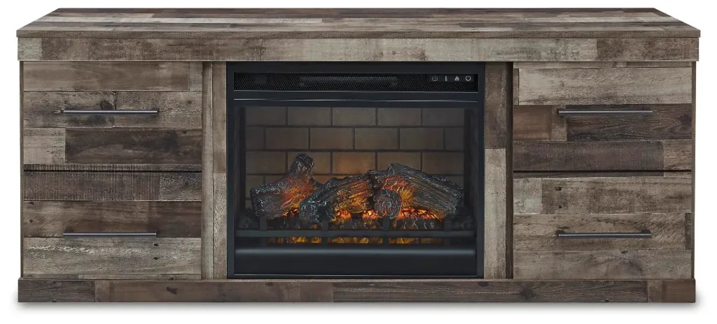 Derekson 2 Door 60" TV Stand with LED Electric Fireplace Insert