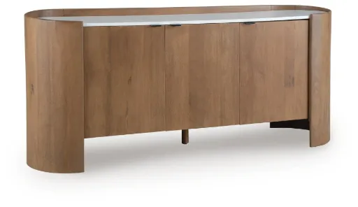 Fitzroy Accent Cabinet with White Marble Top 8