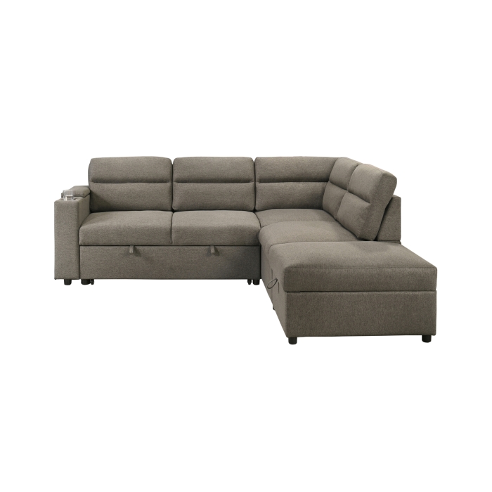 Weston Sleeper Sectional with Storage Ottoman
